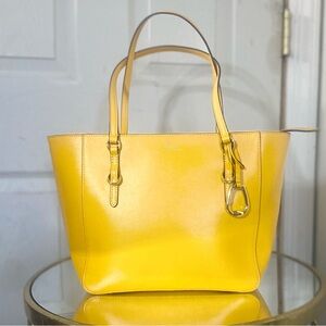 💛EXCELLENT CONDITION- LIKE NEW | Leather Ralph Lauren Tote
